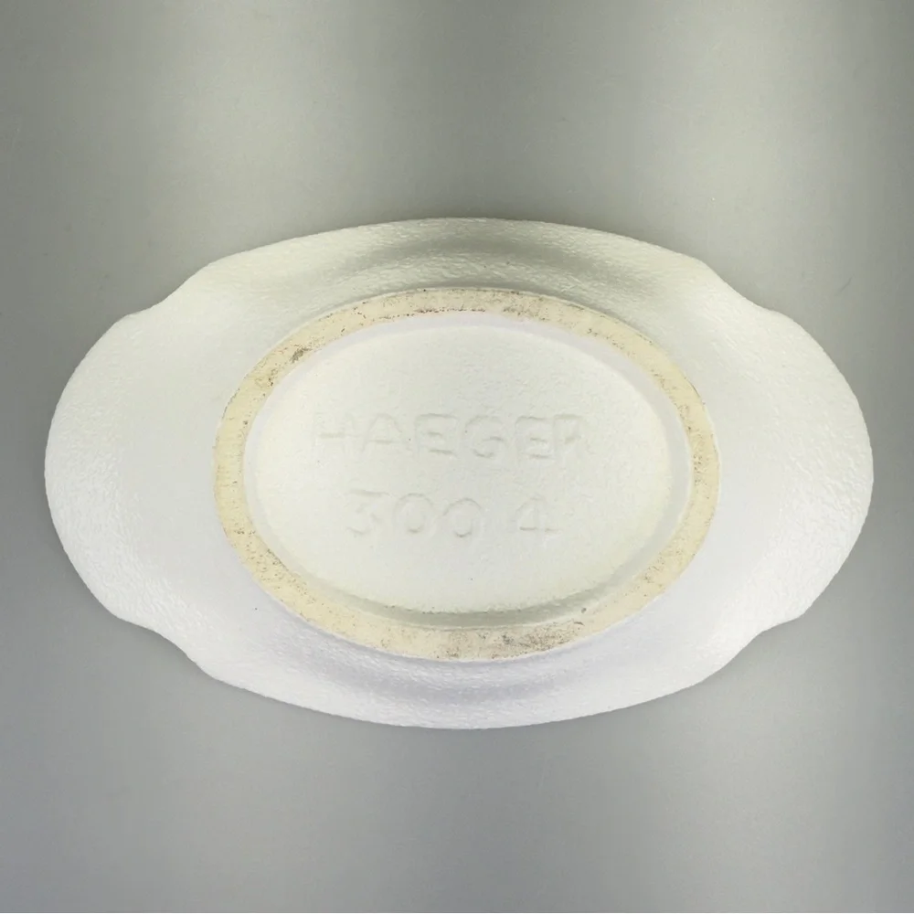 Haeger Textured  White Ceramic Candle Holders